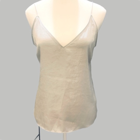 ARITZIA Wilfred Free Satin Whimsigoth Fairycore Camisole in Slivery Blue Size S - Picture 2 of 5
